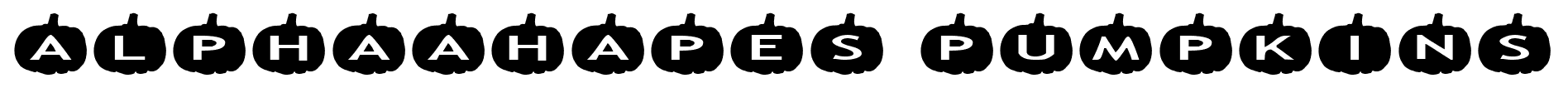 alphaahapes pumpkins font